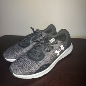 Under Armour Men's Sneakers 10M Charged Pursuit Athletic Lace Up Black White